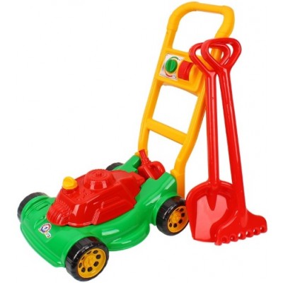 Газонокосарка 9574 Газонокосарка, лопата+граблі, лійка-каністра, ТехноК, в сітці, 50-28-18.5 см