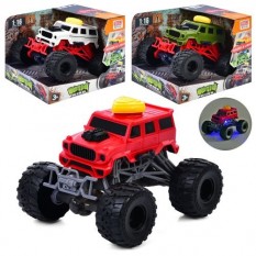 Джип A2266G-1-2-3 (30шт) 1:16, 18см, інерція, звук, світло, 3 кольори, на бат-ці, в кор-ці, 20-16,5-16см