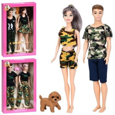 Лялька YY 2111 C набір 2шт (29см), сім'я, 3 види, в коробці