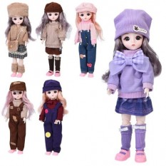 Лялька F0324 (48шт) 29см, шарнірна, 6 видів, у пакеті, 14,5-35-4см