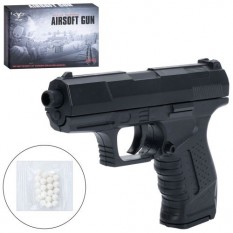 Пістолет 041-041 розмір 13 см, пластикові кулі, в коробці