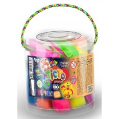 Тісто для ліплення TMD-FL-18-01U "Master Do", в тубусі, 18 кольорів