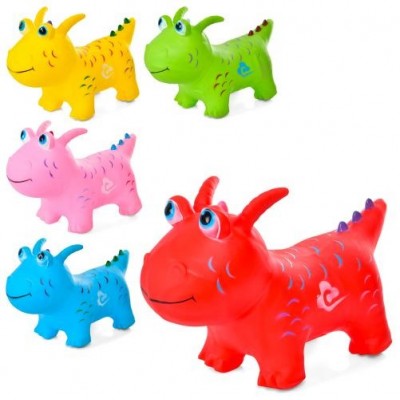 Стрибуни-дракони MS 3365 ПВХ, 1250-1300г, 5 кольорів, в кульці