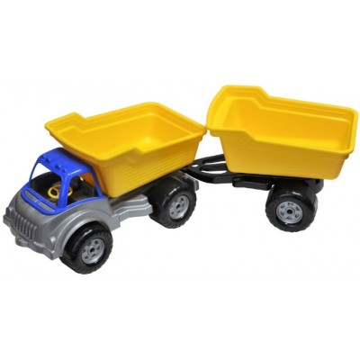 Машина 40112 довжина 32 см, самоскид з причіпом, Tigres, в сітці