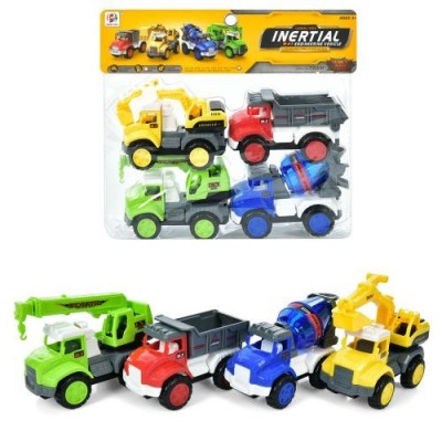 Будтехніка 650-650 A інерційні, набір 4 шт, від 11 см, рухомі деталі, в кульку