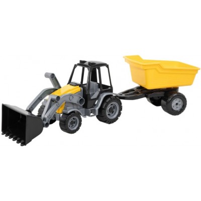 Трактор 40098 довжина 66 см, «Майстер», Tigres ківш з причепом, навантажувач, в плівці