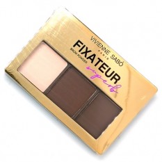 Палетка 73741 «VIVIENNE SABO» для брів (тіні + віск) Fixateur Superb 02