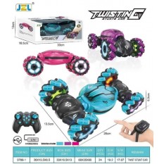 Машинка 3788-1 трюкова, р/в, браслет, аккумулятор, USB зарядка, роликові колеса, звук, світло, в коробці