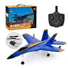 Літак A 190 (F-18) р/у, розмір 39,5 см, акумулятор, пінопласт, 2 канали, USB зарядка, в коробці