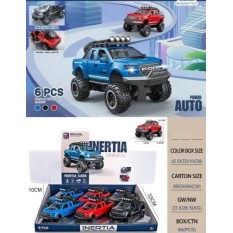 Машина D 700-01 (1уп/6шт) Джип, інерція, світло, звук, в дисплеї