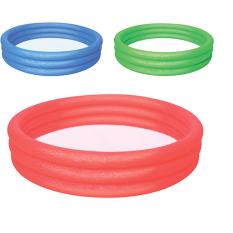 Басейн 51026 (12шт) детячий,круглий,3 кольца,317л,рем.запл,3кольори,152-30см,в кульцi, 33-29см