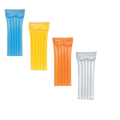 Матрац 44013 (24шт) с пiдголовником, 183-76 см, 4 кольори