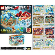 Конструктор LB 649-1 Minecraft, 230 деталей, 4 шт. у вітрині, у коробці