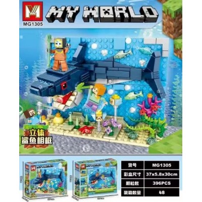 Конструктор MG 1305 Minecraft, 396дет, (2 види), у коробці