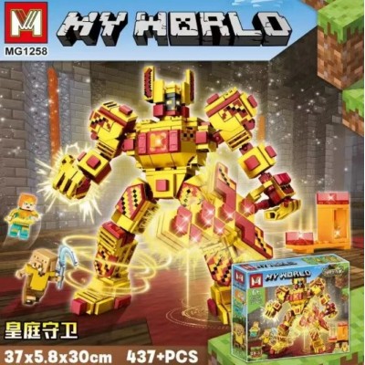 Конструктор MG 1258 Minecraft, 437 деталей, у коробці